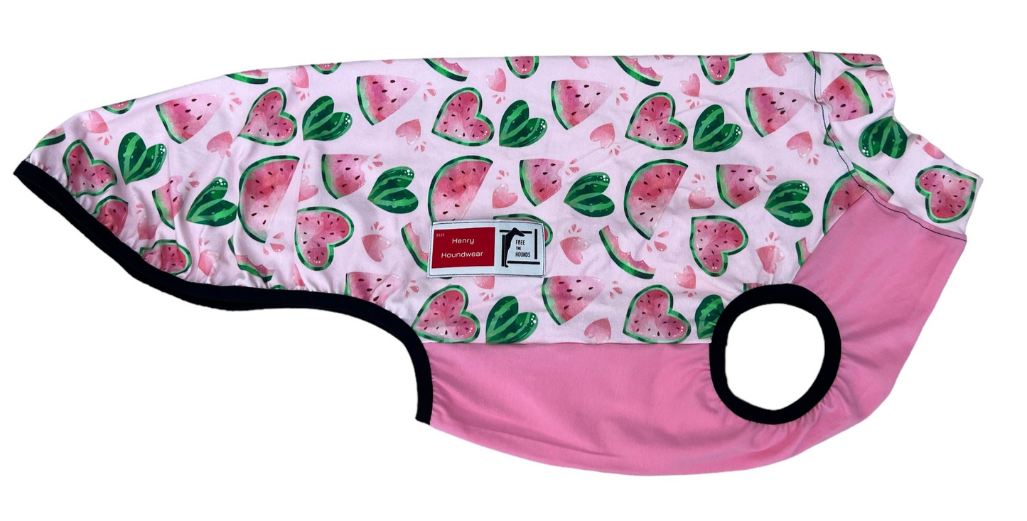 Collared T-Shirt: Watermelon