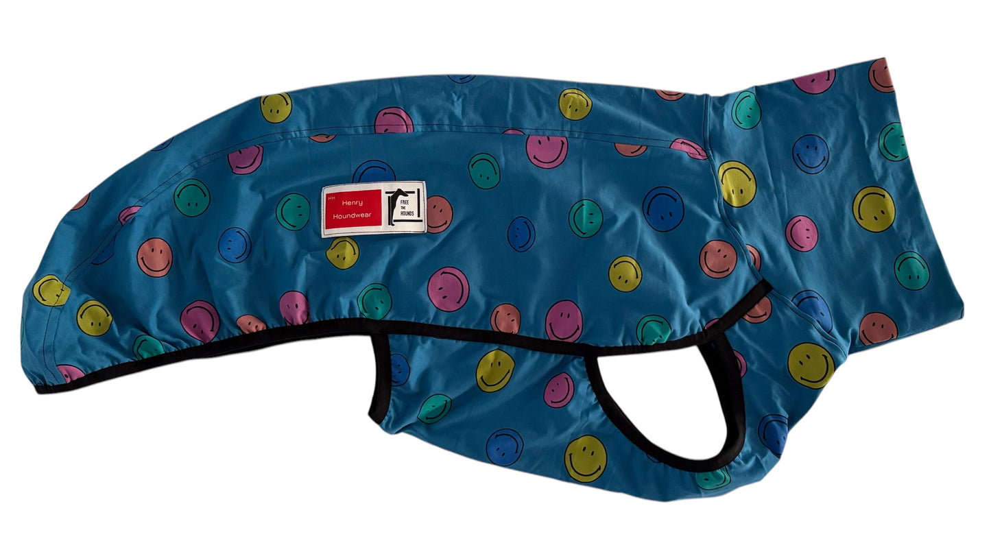 Onesie: Smiley Face (Blue)